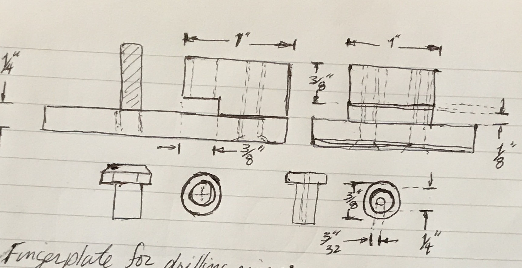 Finger plate plan